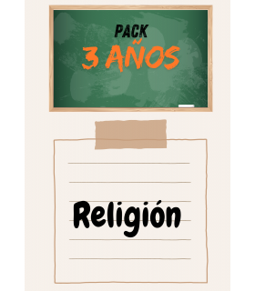 PACK DE LIBROS 3 AÑOS (RELIGIÓN)
