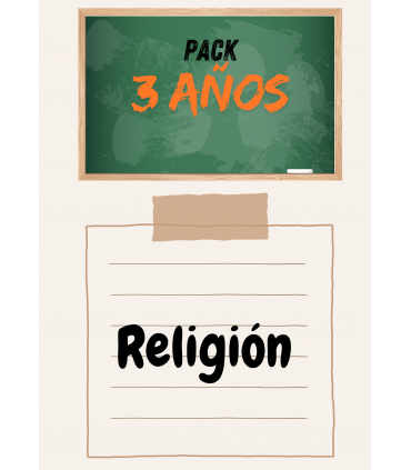 PACK DE LIBROS 3 AÑOS (RELIGIÓN)