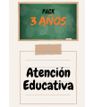 PACK DE LIBROS 3 AÑOS ( ATENCIÓN EDUCATIVA)