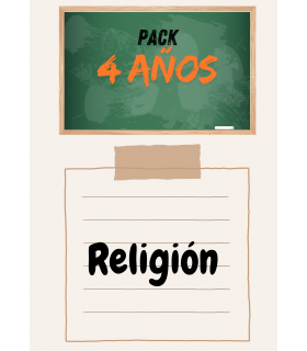 PACK DE LIBROS 4 AÑOS (RELIGIÓN)
