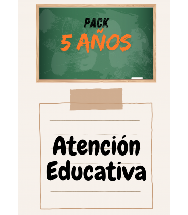 PACK DE LIBROS 5 AÑOS (ATENCIÓN EDUCATIVA)