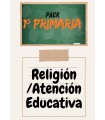 PACK DE LIBROS 1º PRIMARIA ( RELIGIÓN /  ATENCIÓN EDUCATIVA)
