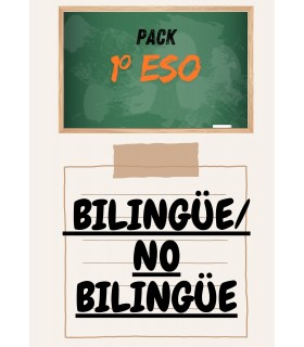 PACK DE LIBROS 1º ESO ( BILINGÜE/ NO BILINGÜE)