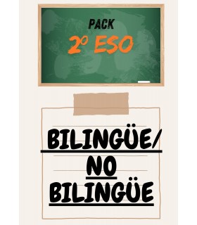 PACK DE LIBROS 2º ESO ( BILINGÜE/ NO BILINGÜE)