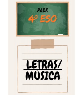 PACK DE LIBROS 4º ESO LETRAS/ MÚSICA