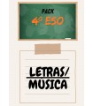 PACK DE LIBROS 4º ESO LETRAS/ MÚSICA