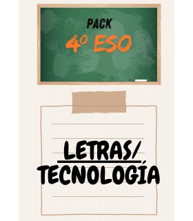 PACK DE LIBROS 4º ESO LETRAS  / TECNOLOGÍA