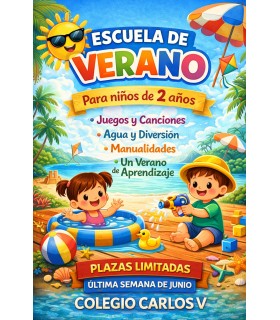 ESCUELA DE VERANO GUARDERIA 2 AÑOS  ULTIMA SEMANA JUNIO (23/06/2026 A 30/06/2026)